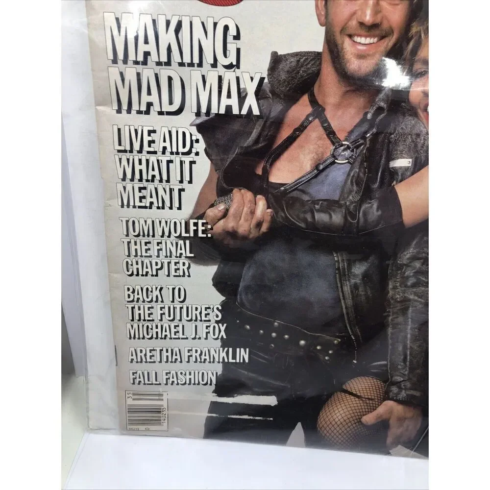 *1985 ROLLING STONE MAGAZINE # 455 MEL GIBSON TINA TURNER MAD MAX No Label